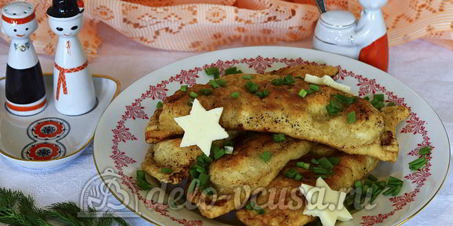 Рецепт чебуреков с мясом и сыром