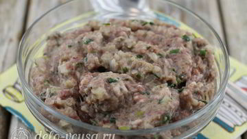 Рецепт Начинки для чебуреков из говядины