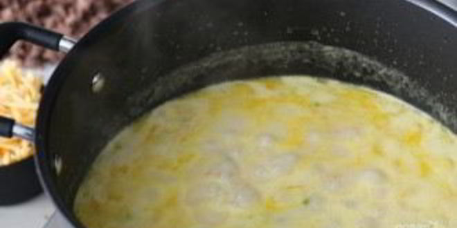 Рецепт чизбургера-супа с фаршем