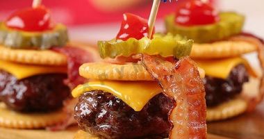 Рецепт Канапе чизбургер