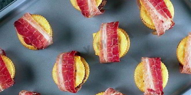 Рецепт канапе чизбургер