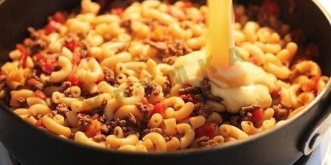 Рецепт макарон чизбургер
