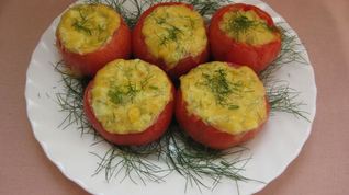 Рецепт Фаршированных помидоров в духовке