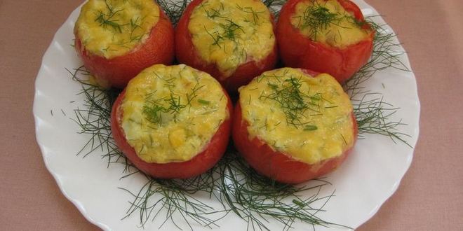 Рецепт фаршированных помидоров в духовке