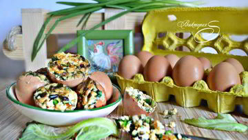 Рецепт Фаршированных куриных яиц