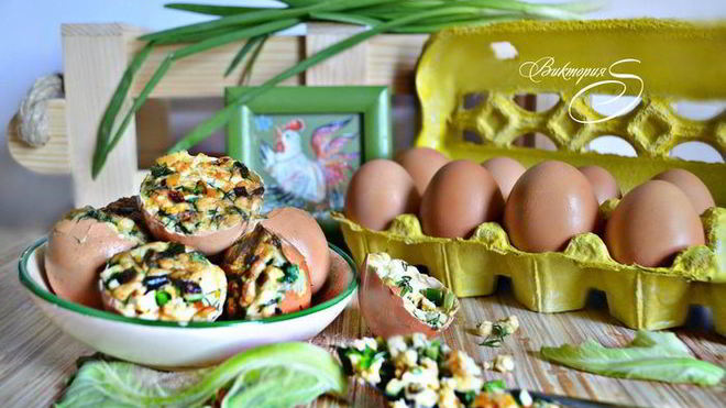 Рецепт фаршированных куриных яиц