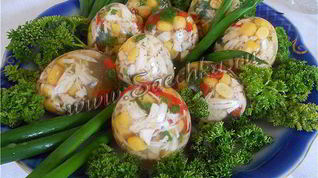 Рецепт Фаршированных яиц Фаберже на Пасху