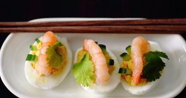 Рецепт Фаршированных яиц фьюжн