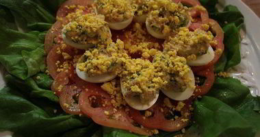 Рецепт Фаршированных яиц Мимоза