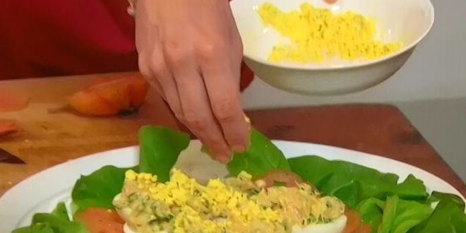 Рецепт фаршированных яиц мимоза