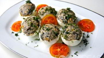 Рецепт Фаршированных яиц с грибами