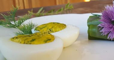Рецепт Фаршированных яиц с иссопом