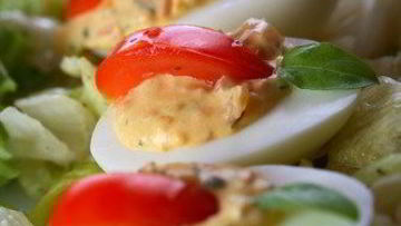 Рецепт Фаршированных яиц с карри