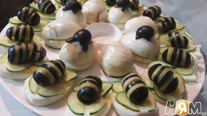 Рецепт фаршированных яиц с тунцом