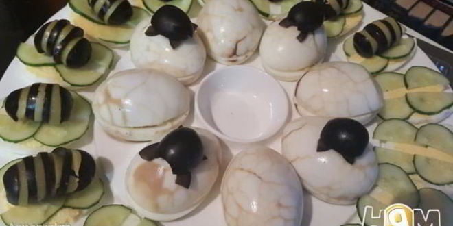 Рецепт фаршированных яиц с тунцом