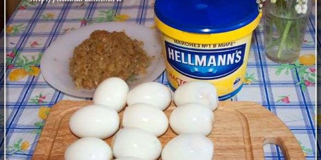 Рецепт фаршированых яиц