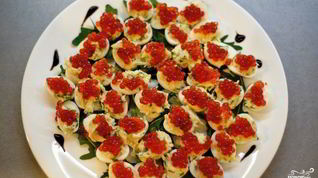 Рецепт Перепелиных яиц, фаршированных икрой