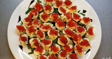 Рецепт Перепелиных яиц, фаршированных икрой