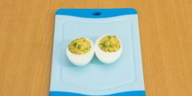 Рецепт яиц, фаршированных грибами