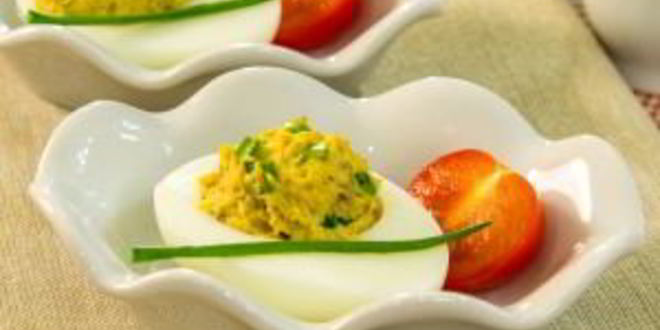 Рецепт яиц, фаршированных грибами