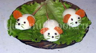 Рецепт Яиц фаршированных Крысята