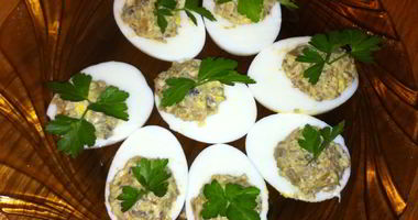 Рецепт Яиц фаршированных куриной печенью