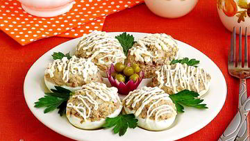 Рецепт Яиц, фаршированных шпротами