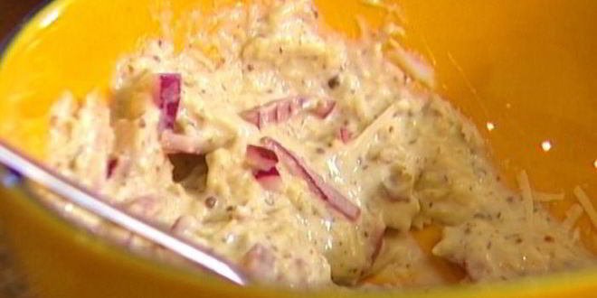 Рецепт яиц, фаршированных сыром, каперсами и шнитт-луком