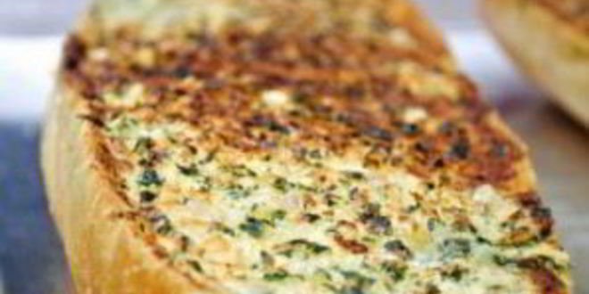 Рецепт чесночно-сырных гренки