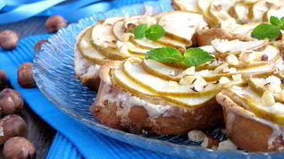 Рецепт Десертных гренков с грушей и амаретто