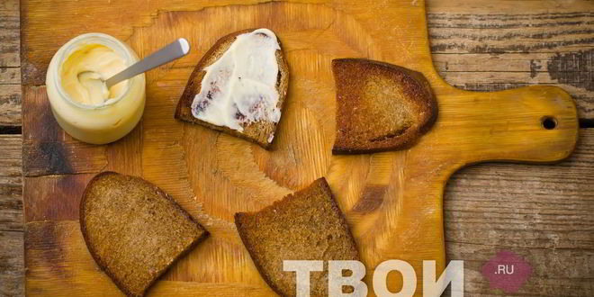 Рецепт гренков из черного хлеба