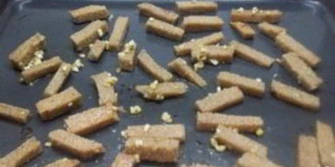 Рецепт гренков с чесноком к пиву