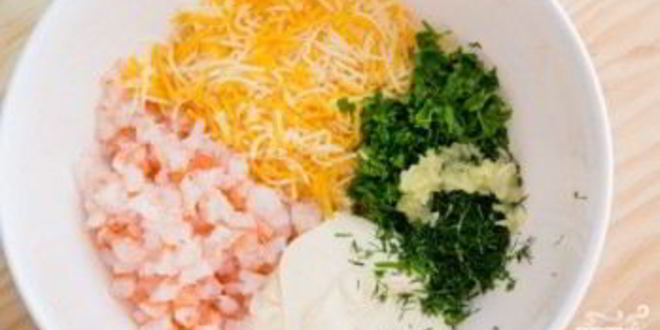 Рецепт гренков с креветками