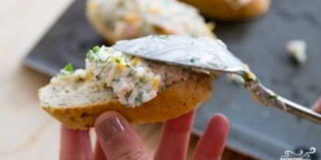 Рецепт гренков с креветками