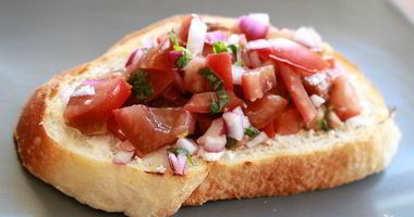 Рецепт Гренков с помидорами и сыром