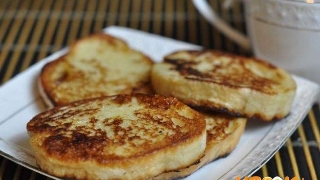 Рецепт гренков с яйцом и молоком