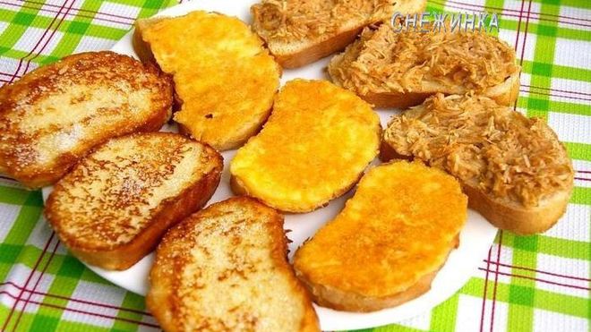 Рецепт гренков сахарных, сырных и запеченные с яблоками