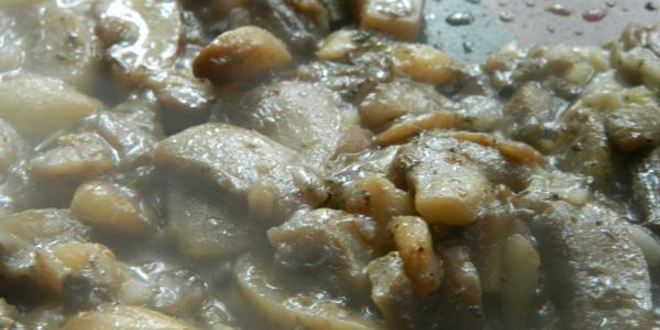 Рецепт сырных гренков с грибами