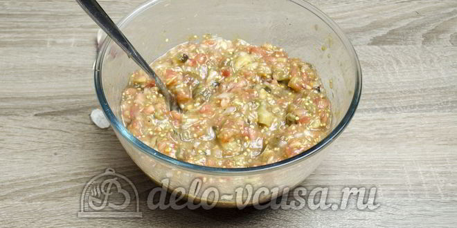 Рецепт икры из баклажанов со свежими помидорами