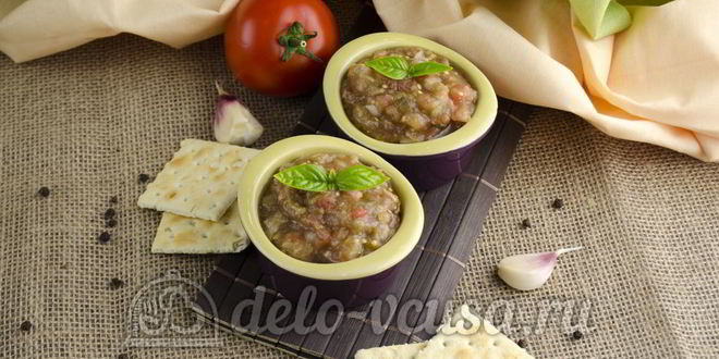 Рецепт икры из баклажанов со свежими помидорами