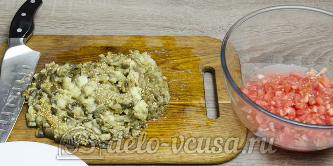 Рецепт икры из баклажанов со свежими помидорами