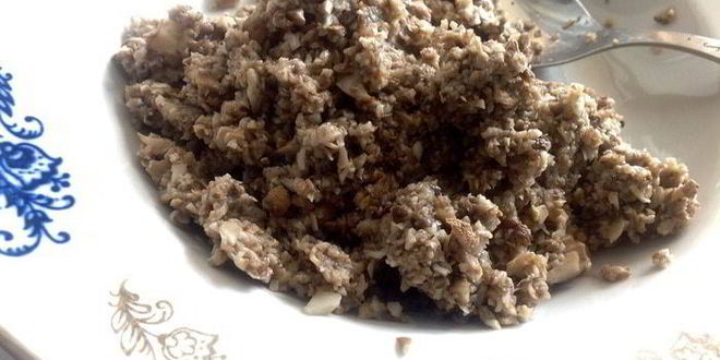 Рецепт икры из шампиньонов