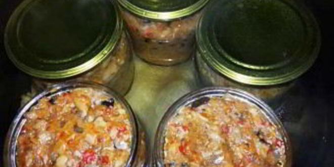 Рецепт икры из запеченных баклажанов