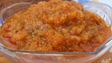Рецепт Икры кабачковой с помидорами и морковью