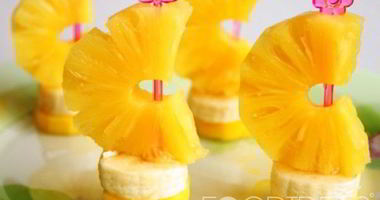 Рецепт Фруктовых канапе с ананасами