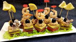 Рецепт Канапе Морской штиль