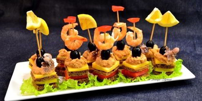 Рецепт канапе морской штиль