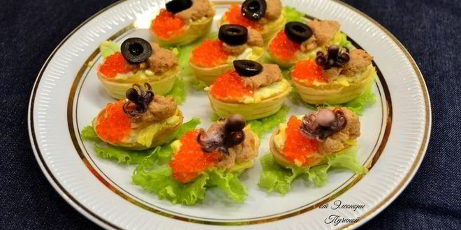 Рецепт канапе морской штиль