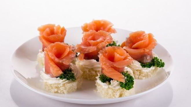 Рецепт канапе розочки