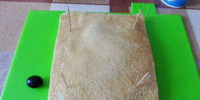 Рецепт канапе с блинами и семгой